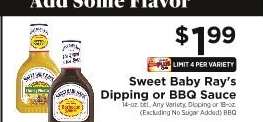Sweet Baby Ray’s Dipping or BBQ Sauce