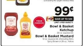 Bowl & Basket Ketchup / Bowl & Basket Mustard