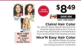 Clairol Hair Color / Nice'N Easy Hair Color