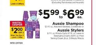 Aussie Shampoo or Aussie Stylers