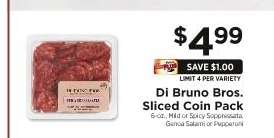 Di Bruno Bros. Sliced Coin Pack