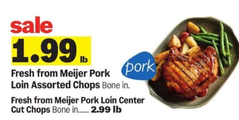 Fresh from Meijer Pork Loin Assorted Chops
