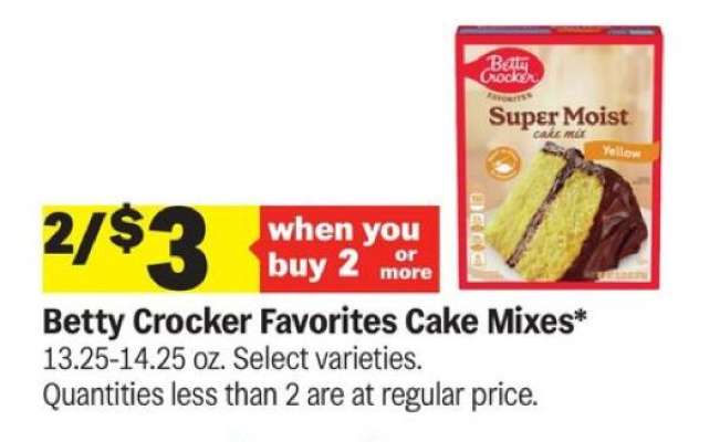 Betty Crocker Favorites Cake Mixes*