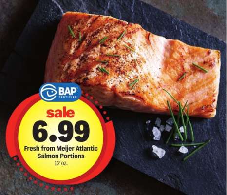 Fresh from Meijer Atlantic Salmon Portions