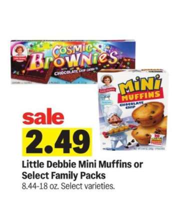 Little Debbie Mini Muffins or Select Family Packs