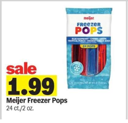 Meijer Freezer Pops