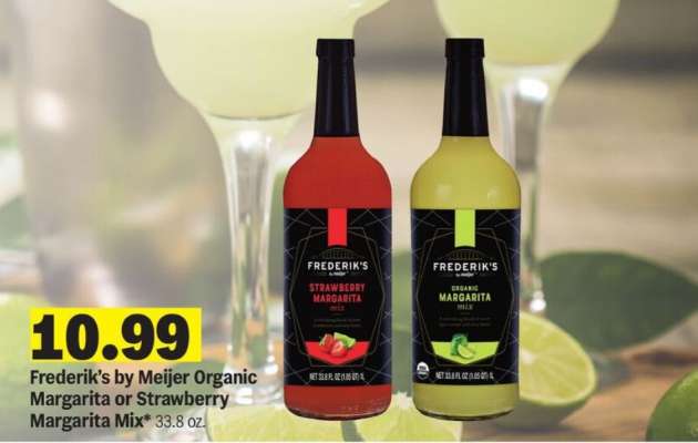 Frederik's by Meijer Organic Margarita or Strawberry Margarita Mix