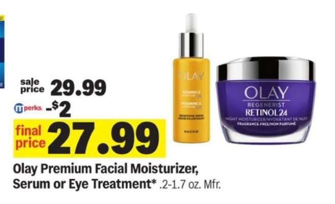 Olay Premium Facial Moisturizer, Serum or Eye Treatment