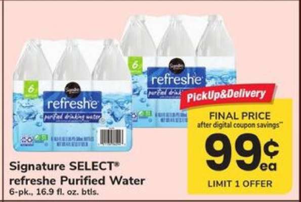 Signature SELECT refreshe Purified Water
