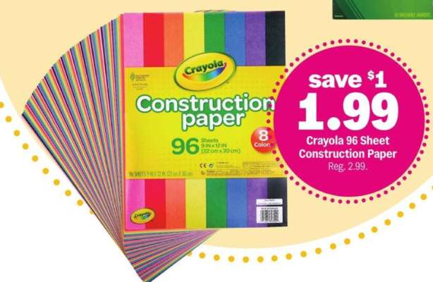Crayola 96 Sheet Construction Paper