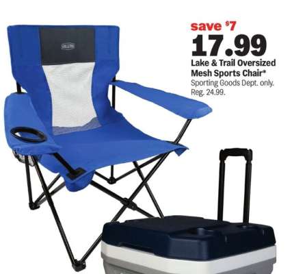 Lake & Trail Oversized Mesh Sports Chair*