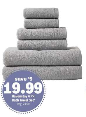 Havenstay 6 Pk. Bath Towel Set