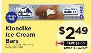 Klondike Ice Cream Bars