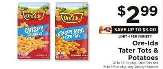 Ore-Ida Tater Tots & Potatoes