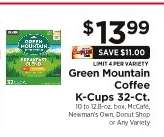 Green Mountain Coffee K-Cups 32-Ct.