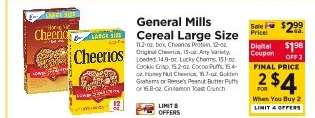 General Mills Cereal Large Size
