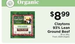 Claytons 93% Lean Ground Beef