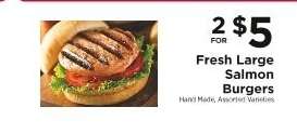 Fresh Large Salmon Burgers