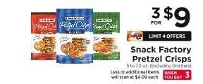 Snack Factory Pretzel Crisps