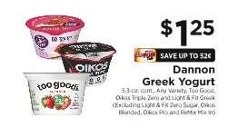 Dannon Greek Yogurt
