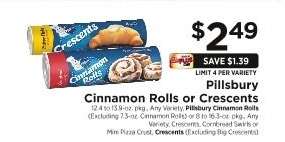 Pillsbury Cinnamon Rolls or Crescents