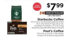 Starbucks Coffee or Peet's Coffee