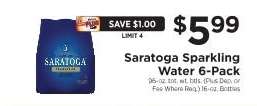 Saratoga Sparkling Water 6-Pack