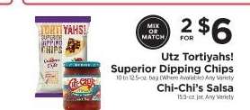 Utz Tortiyahs! Superior Dipping Chips & Chi-Chi’s Salsa