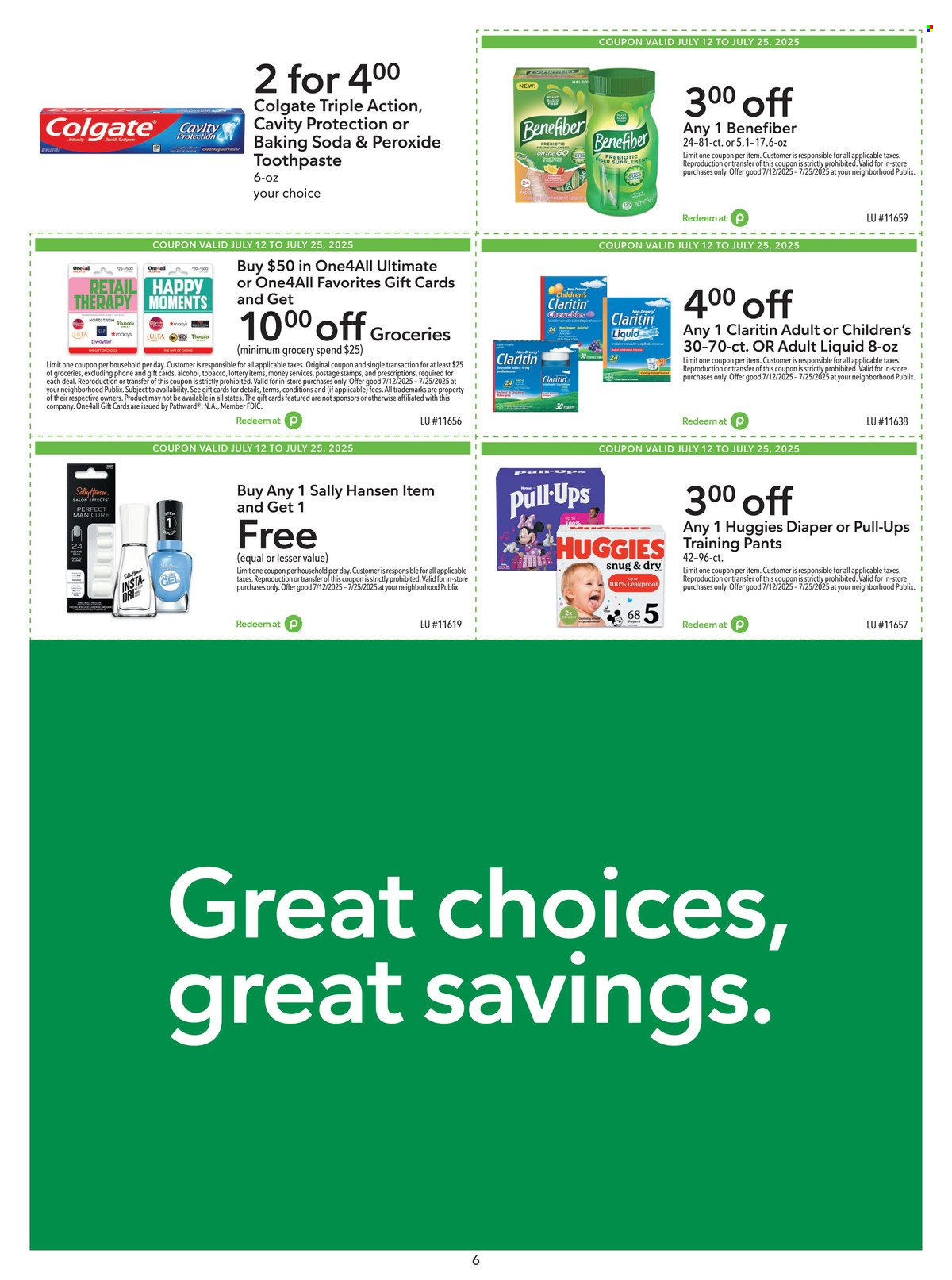 Publix ad - 07/12/2025 - 07/25/2025. Page 6
