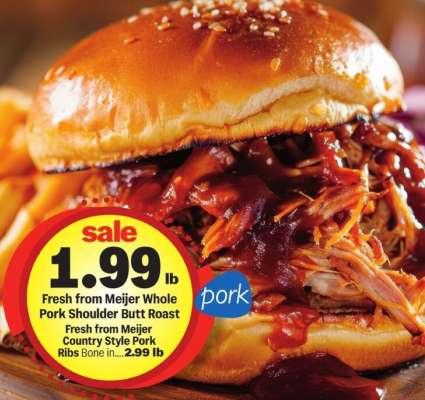 Fresh from Meijer Whole Pork Shoulder Butt Roast