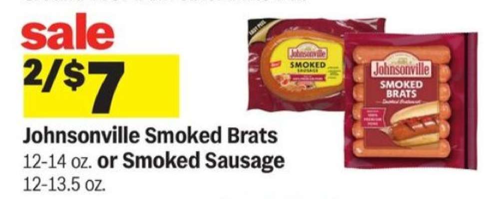 Johnsonville Smoked Brats or Smoked Sausage
