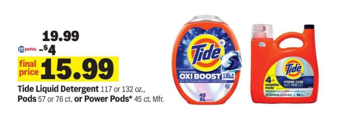 Tide Liquid Detergent or Pods