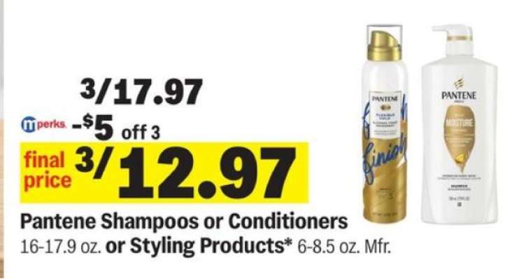 Pantene Shampoos or Conditioners or Styling Products