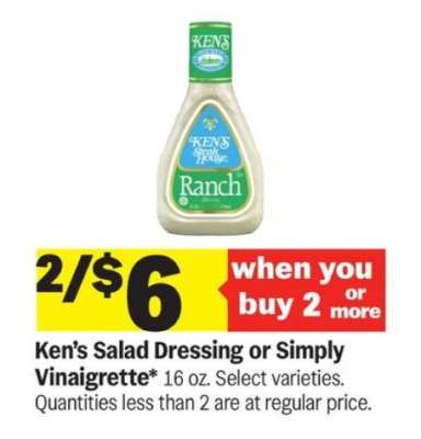 Ken's Salad Dressing or Simply Vinaigrette