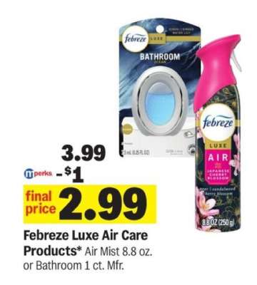 Febreze Luxe Air Care Products