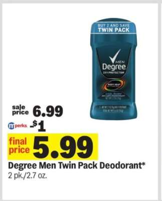 Degree Men Twin Pack Deodorant