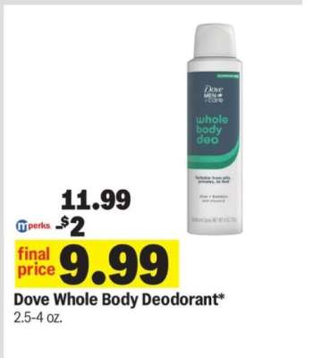 Dove Whole Body Deodorant