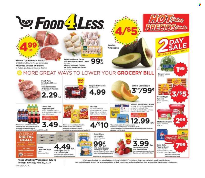 Food 4 Less Flyer - 07/16/2025 - 07/22/2025.