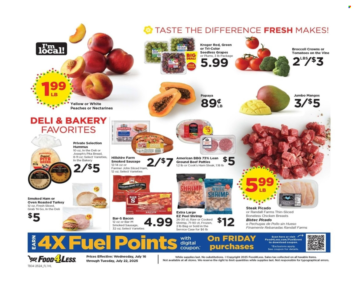 Food 4 Less ad - 07/16/2025 - 07/22/2025. Page 4