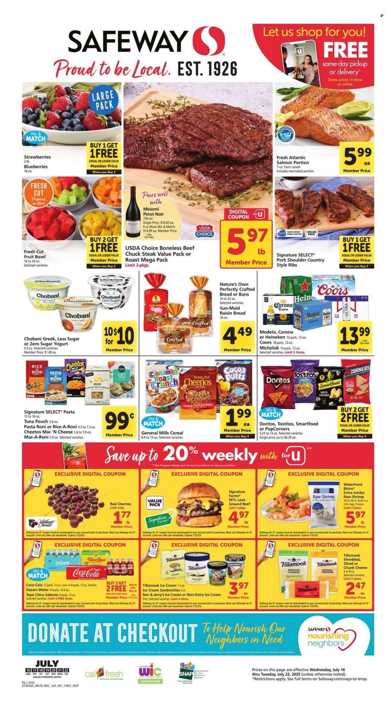 Safeway ad - 07/16/2025 - 07/22/2025. Page 1
