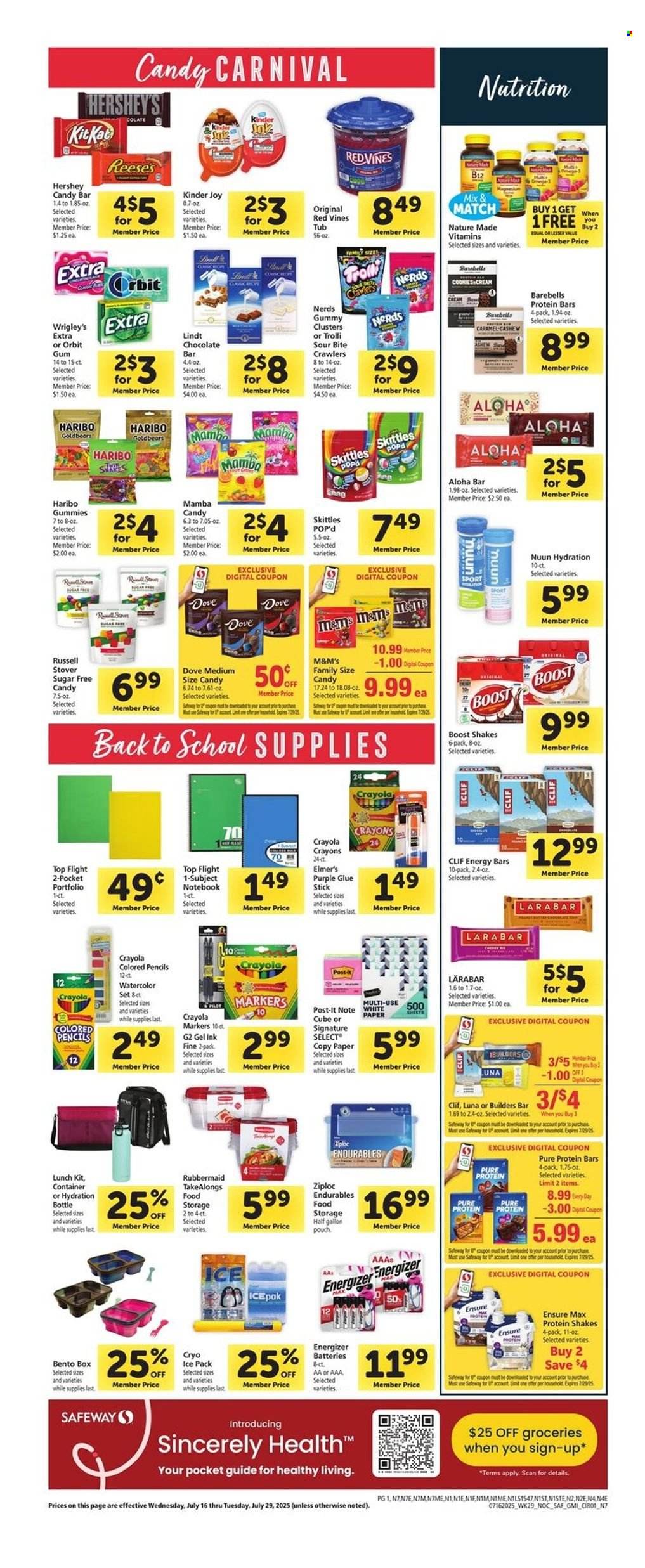 Safeway ad - 07/16/2025 - 07/22/2025. Page 9