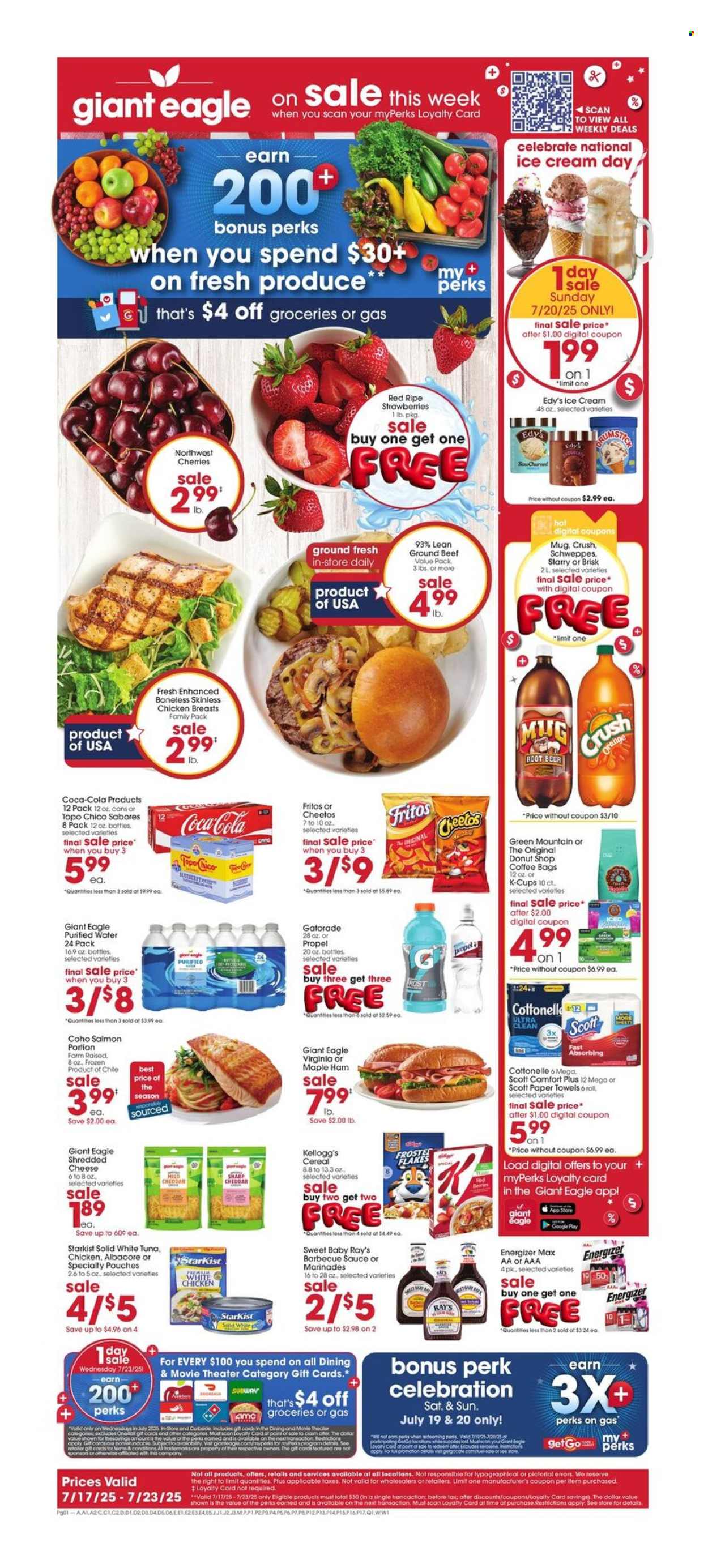 Giant Eagle ad - 07/17/2025 - 07/23/2025. Page 1