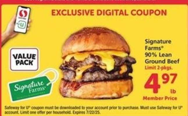 Signature Farms 90% Lean Ground Beef