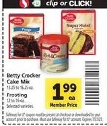 Betty Crocker Cake Mix