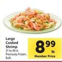 Large Cooked Shrimp