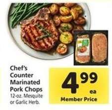 Chef's Counter Marinated Pork Chops