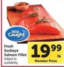 Fresh Sockeye Salmon Fillet