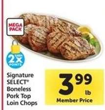 Signature SELECT Boneless Pork Top Loin Chops