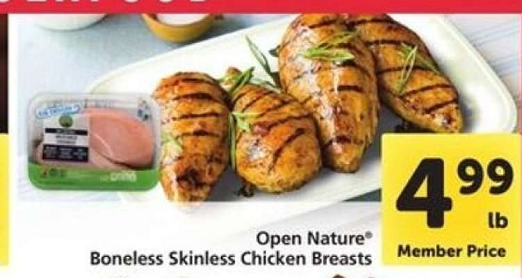 Open Nature Boneless Skinless Chicken Breasts