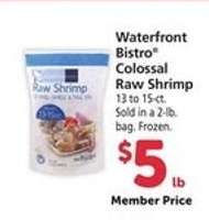 Waterfront Bistro Colossal Raw Shrimp